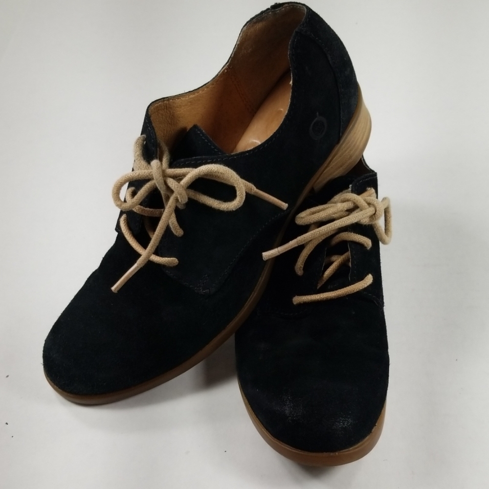 Born Mott black Suede Oxford Shoes